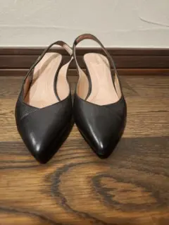 COLE HAAN スリングバックパンプス ブラック 中古のサムネイル
