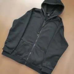 未使用品　シーイン　 ジップアップパーカー 　裏起毛　黒 Lサイズ　大きめ