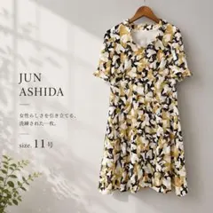 77美品　JUN ASHIDA エレガンス　ワンピースのサムネイル