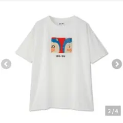 新品タグ付き　メロとタビ　サガラ刺繍Tシャツ　半袖　LL