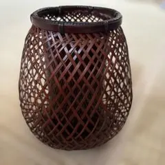 お値下げしました〜「竹籠 花入 花器 竹編み」のサムネイル