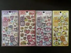 サンリオ 平成はっぴーフォン ステッカー 4種セット クラックス 正規品