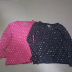 100cm 長袖肌着 2枚セット