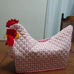 にわとりティッシュカバーハンドメイド