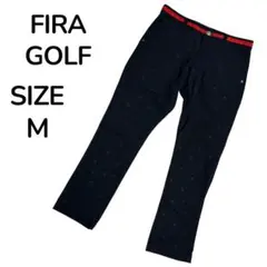 FILA GOLF フィラゴルフ ゴルフ ロングパンツ 総柄 ネイビー 78 M