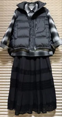 最終価格　ユニクロ　ダブルフェイスシャツジャケット　S