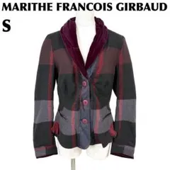 MARITHE FRANCOIS GIRBAUD ベロア襟長袖ジャケット Sのサムネイル