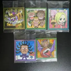 ワンピース にふぉるめーしょん ウエハースシール 5点セット まとめ売り ④