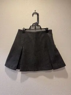 グレイル　インパン裏地付ボックスプリーツフレアミニスカート[mei41]