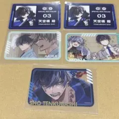 東京エイリアンズ 東エリ ねこっこ 缶バッジ 天空橋翔 特典カード 4点