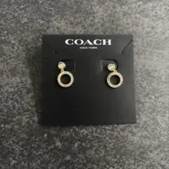 COACH ゴールド サークル型ピアス