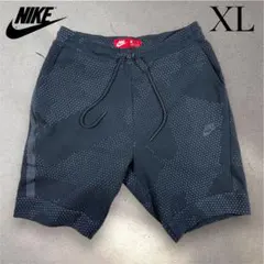 【良品】NIKE ナイキ ハーフパンツ XL ブラック 総柄 止水ジップ付