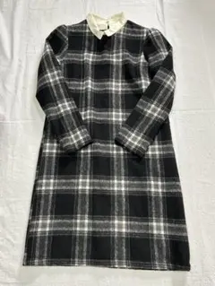 earth music & ecology チェック柄ワンピース S匿名配達