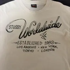 STUSSY Worldwide Tシャツ ホワイト M お値下げ可能です！