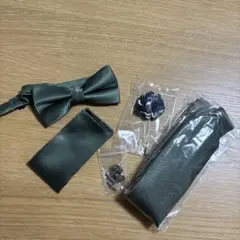 ダークグリーン 蝶ネクタイセット