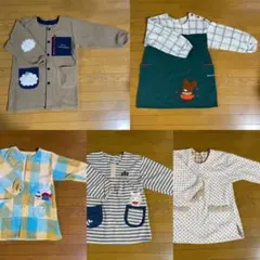 保育士　エプロン　5枚セット　くまのがっこう含む