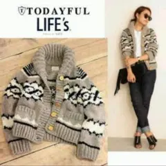 美品 TODAYFUL カウチンニットのサムネイル