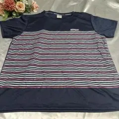 美品【ダンロップ】トップス/Tシャツ /ドライ/スポーツ/吸水速乾 /ボーダーのサムネイル