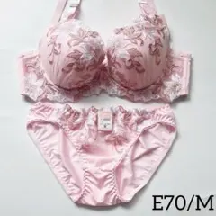 10626EFPK E70/M 上下セット 花柄 刺しゅう