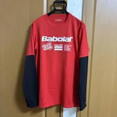 Babolat ＊長袖Tシャツ レッド ブラック