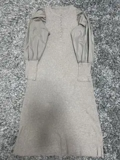 ViSロングニットワンピース