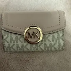 Michael Kors キーケース ピンク/ホワイト