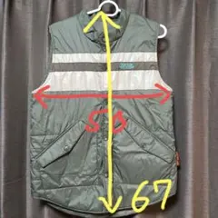 291205 ＝HOMME オリーブグリーンベスト Fサイズ