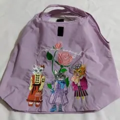 大人気　猫刺繍　エコバッグ