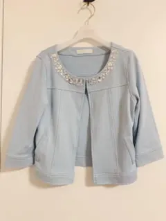 セシルマクビー CECIL McBEE ジャケット 七分袖 ビジュー 羽織