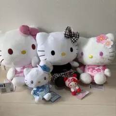 ハローキティ ぬいぐるみ まとめ売り 5点セット➕ティッシュケース