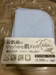 京都西川 脱脂綿 枕パッド 2枚セット ブルーのサムネイル