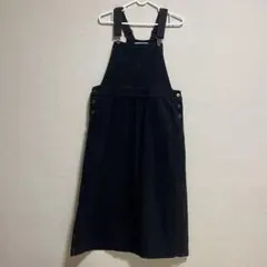 Melan Cleage 黒デニム　ジャンパースカート