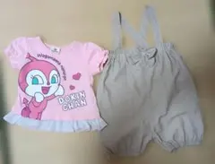 DOKIN CHAN Tシャツ80とサロペット90セット