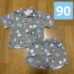Littc セットアップ　赤ちゃん　ベビー　ディズニー　　半袖ハーパン　90
