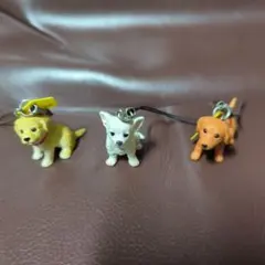 犬 DOG ストラップ 3点セット