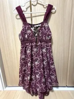 axes femme 花柄 ノースリーブ ワンピース