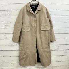 CARVEN リネン混 チェスターコート 38 ベージュ 春秋 軽やか 上質