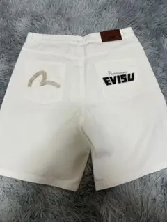 2026年最新】EVISU カラー：ホワイト系 メンズ ショートパンツ・ハーフ