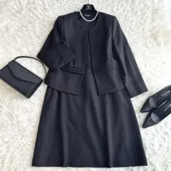 美品✨大きいサイズ　ブラックフォーマル 2点セット セットアップ Aライン