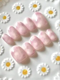 ピンク ニュアンス ジェルネイルチップ