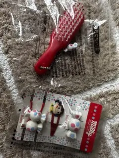 ペコちゃん　ヘアゴム  ミニヘアブラシ