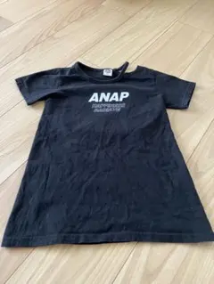ANAP Kids ロゴプリント Tシャツ ブラック Lサイズのサムネイル