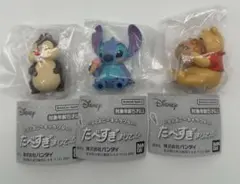 ディズニーキャラクター　 たべすぎまして！ フィギュア3点セット