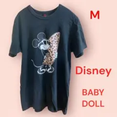 ディズニー×BABYDOLL ミッキー サーフィンTシャツ Mサイズ ブラック