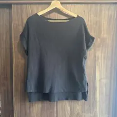 COMME CA ISM 半袖ニット 11 ブラック