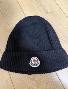 MONCLER ニット帽 ビーニー ブラックのサムネイル