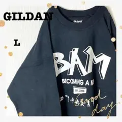 GILDANギルダン両面ビッグプリントスウェットビッグシルエットL90s古着
