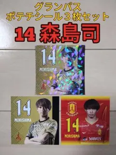 名古屋グランパス☆グランパスポテトチップスシール３枚セット【１４森島司】未使用品