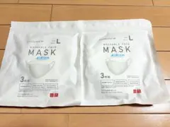 新品　ユニクロ　エアリズムマスク　Lサイズ　ふつう　白2袋セット