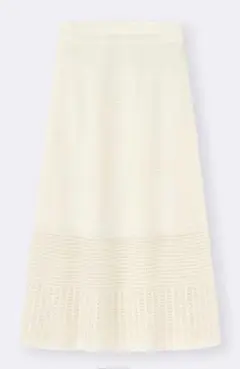 GU スカシアミニニットスカート 30 NATURAL Lのサムネイル